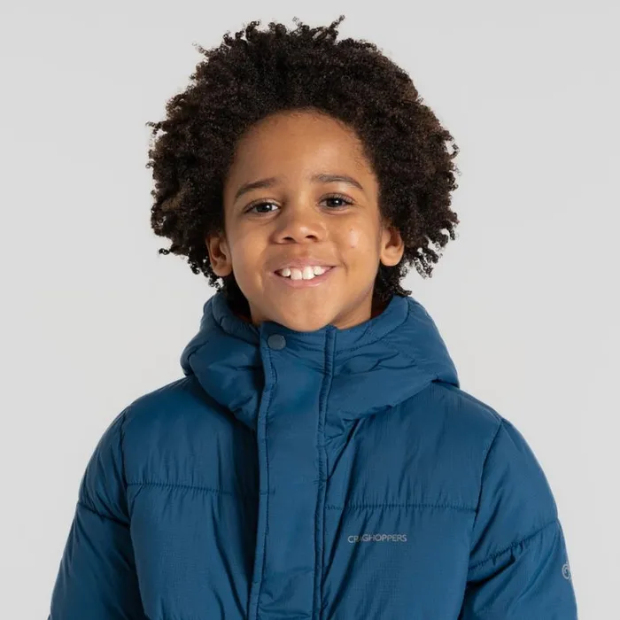 Kids Insulated Jackets Craghoppers Kid039s Brandon Hooded Jacket Tourmaline Blue Kids Insulated Jackets Craghoppers Kid039s Brandon Hooded Jacket Tourmaline Blue