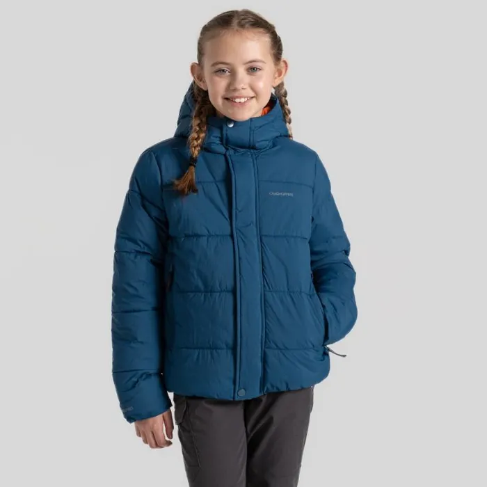 Kids Insulated Jackets Craghoppers Kid039s Brandon Hooded Jacket Tourmaline Blue Kids Insulated Jackets Craghoppers Kid039s Brandon Hooded Jacket Tourmaline Blue