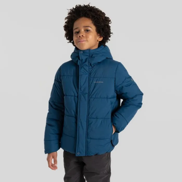Kids Insulated Jackets Craghoppers Kid039s Brandon Hooded Jacket Tourmaline Blue Kids Insulated Jackets Craghoppers Kid039s Brandon Hooded Jacket Tourmaline Blue