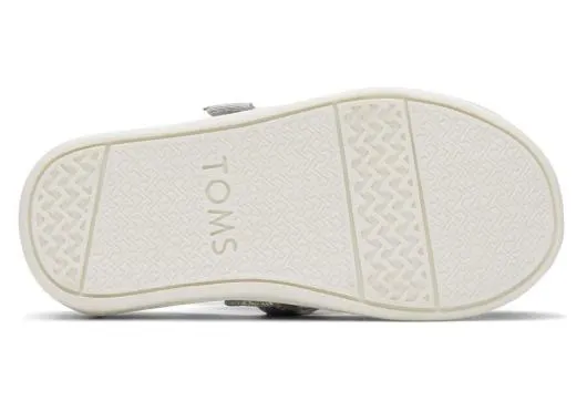 Kids KidsTiny Mary Jane Silver Toddler Shoe Silver Iridescent TOMS Slip Ons