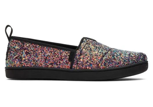 Kids KidsYouth Alpargata Black Glitter Kids Shoe Black Chunky Glitter TOMS Alpargatas Kids KidsYouth Alpargata Black Glitter Kids Shoe Black Chunky Glitter TOMS Alpargatas