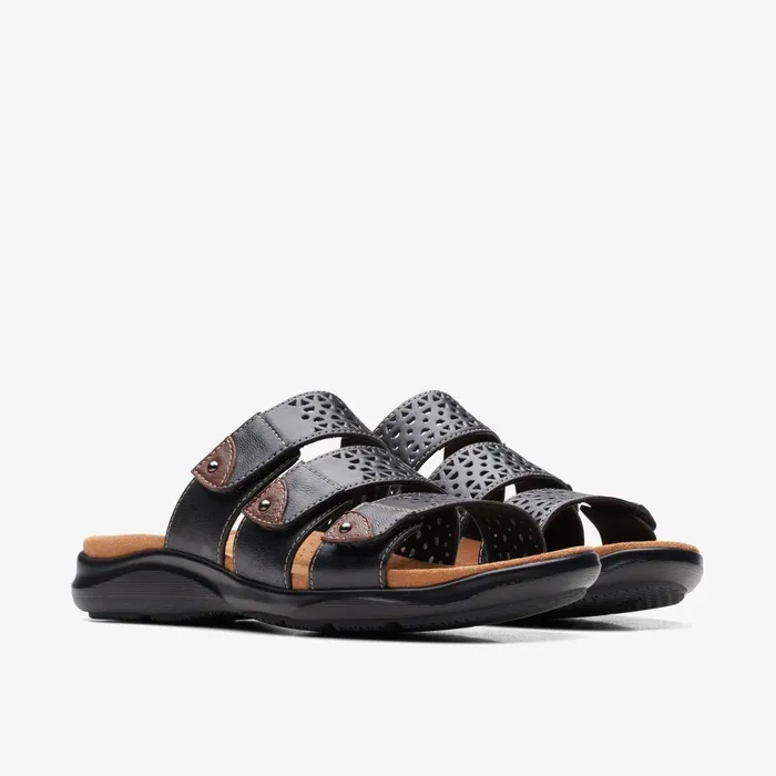 Kitly Walk Black Women Clarks Sandals and Flip Flops