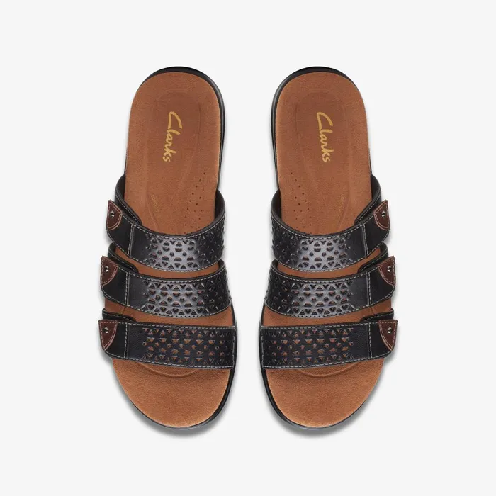 Kitly Walk Black Women Clarks Sandals and Flip Flops