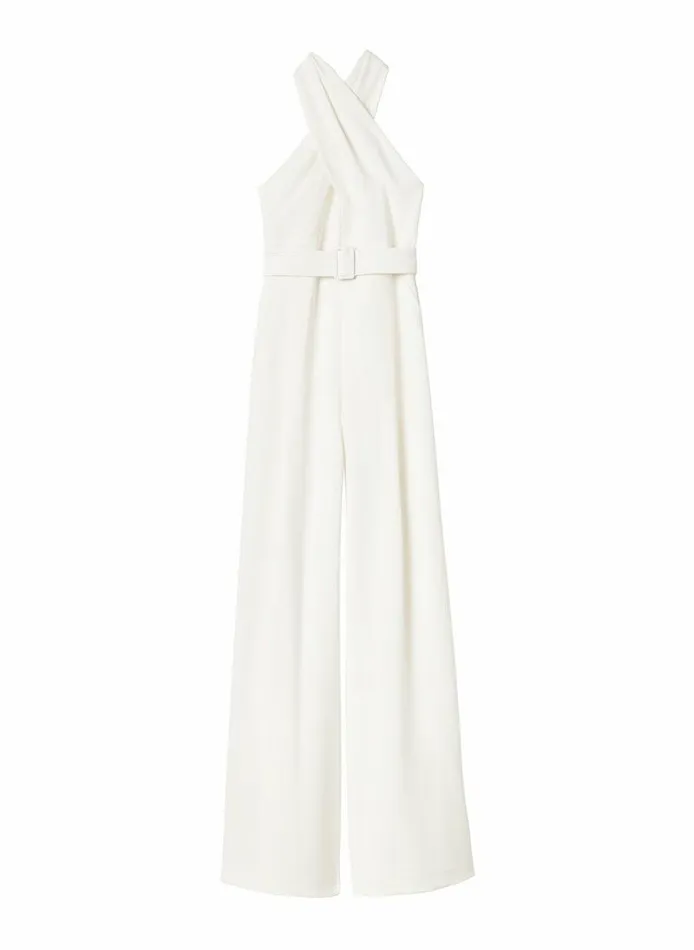 Knitwear Women ALC Murphy WideLeg Jumpsuit White Knitwear Women ALC Murphy WideLeg Jumpsuit White