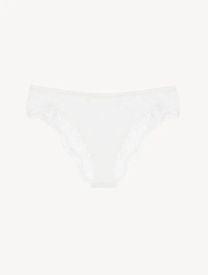Lace Brazilian Briefs In Natural Lingerie La Perla Brazilian