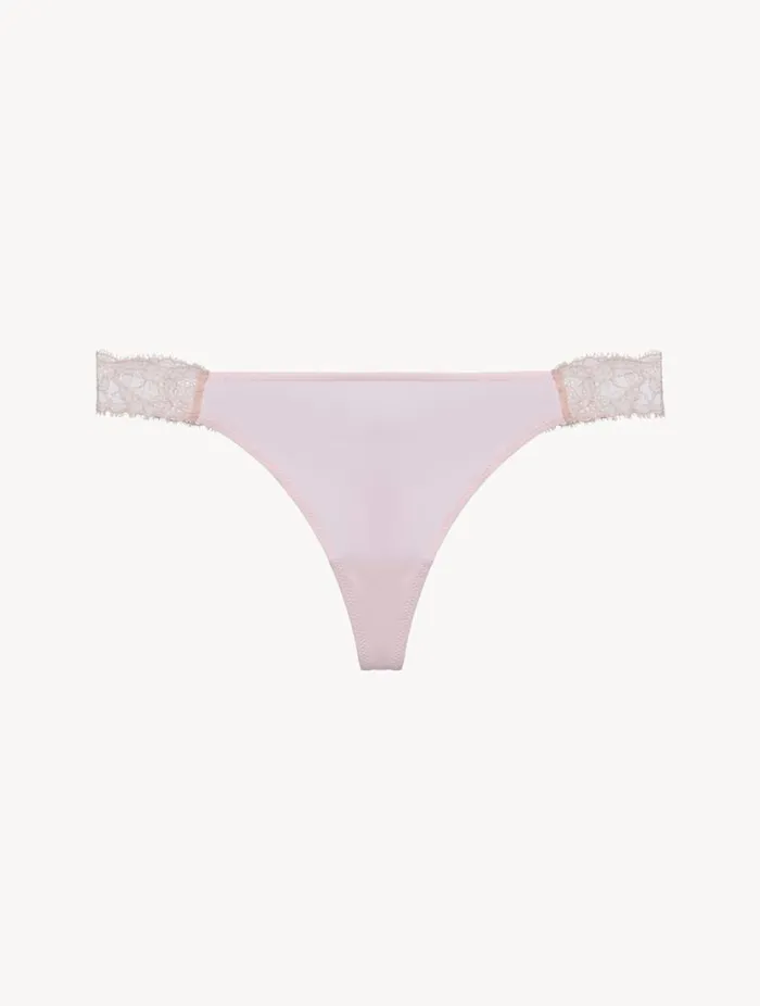 Lace Thong In Pink Lingerie La Perla G String and Thong