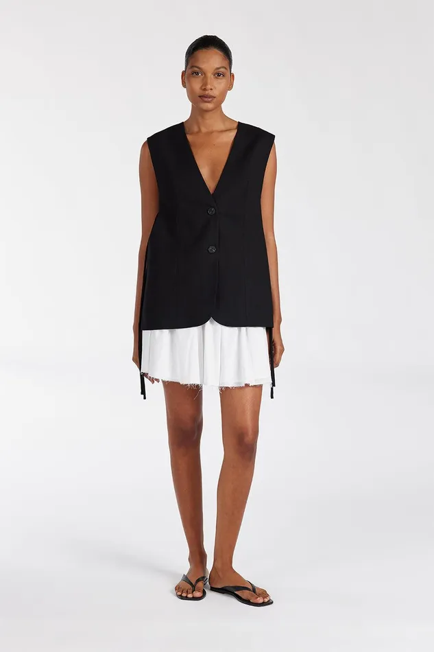 LISE BLACK LOW CUT VEST Women DISSH Vests
