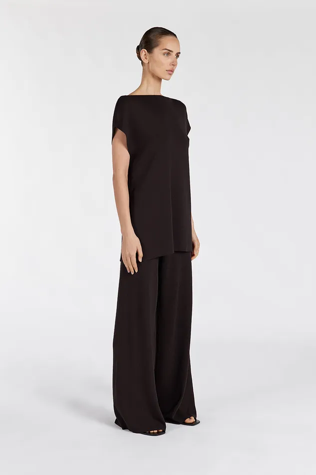 MABLE BITTER CHOC KNIT PANT Women DISSH Pants