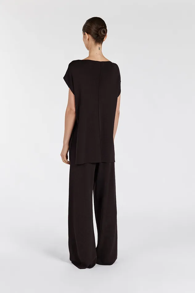 MABLE BITTER CHOC KNIT PANT Women DISSH Pants