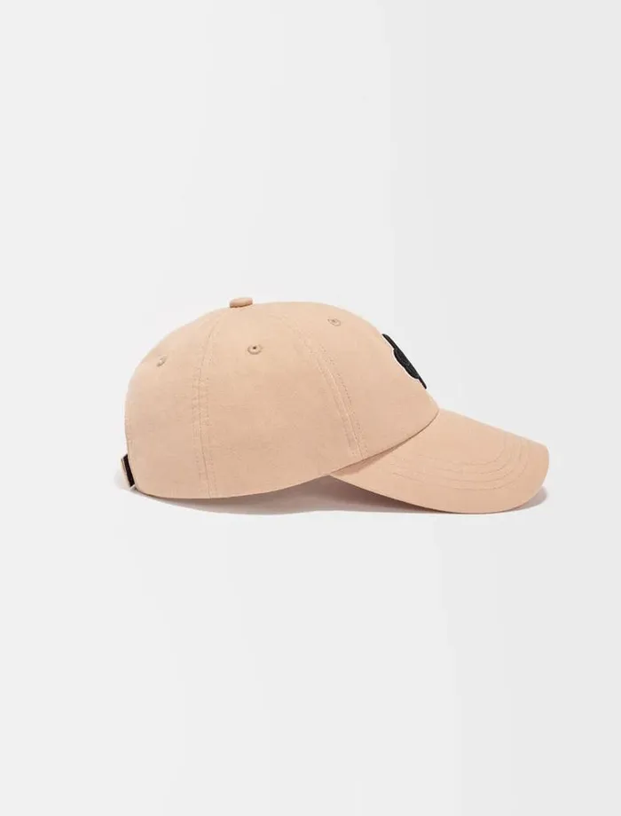 Maje Hats Womens Clover Logo Cotton Cap Mastic Beige