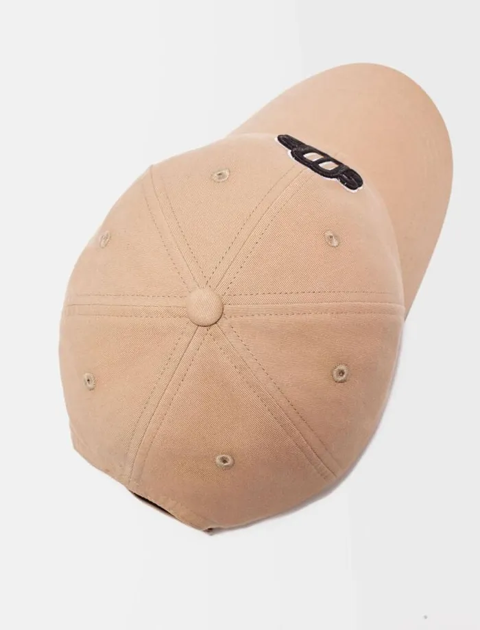 Maje Hats Womens Clover Logo Cotton Cap Mastic Beige
