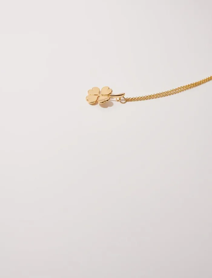 Maje Jewelry Womens Clover Necklace Gold