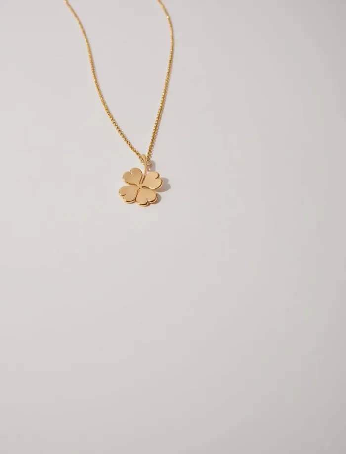 Maje Jewelry Womens Clover Necklace Gold