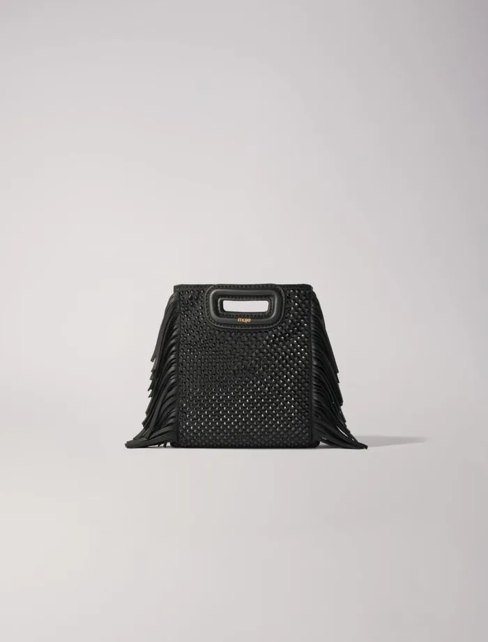 Maje Mini Bags Womens M Mini Rhinestone Bag Black