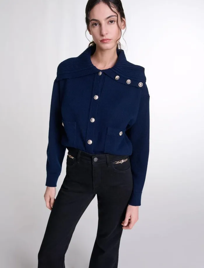 Maje Pants and Jeans Womens Flared Jeans Black