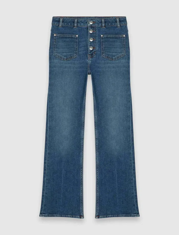 Maje Pants and Jeans Womens Straightcut Jeans Blue