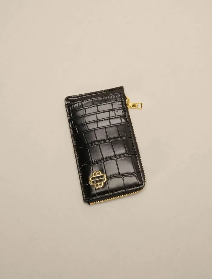 Maje Small Leather Goods Womens LEATHERCARD CASE Black Maje Small Leather Goods Womens LEATHERCARD CASE Black