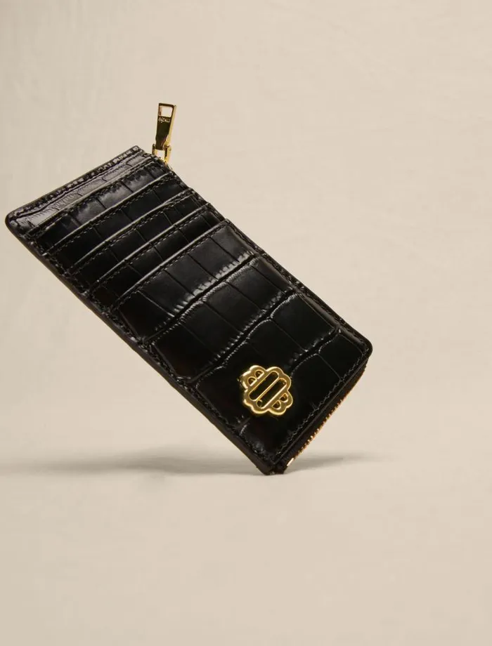 Maje Small Leather Goods Womens LEATHERCARD CASE Black Maje Small Leather Goods Womens LEATHERCARD CASE Black