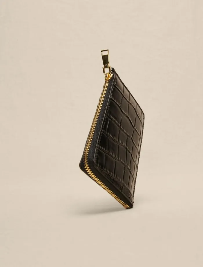 Maje Small Leather Goods Womens LEATHERCARD CASE Black Maje Small Leather Goods Womens LEATHERCARD CASE Black