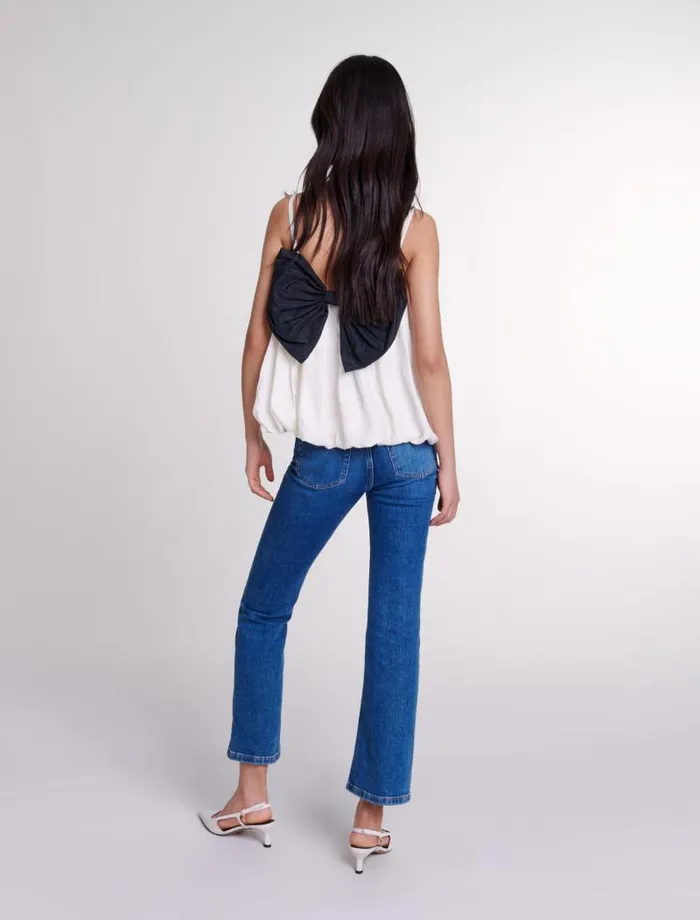 Maje Tops and Shirts Womens Strappy Top White