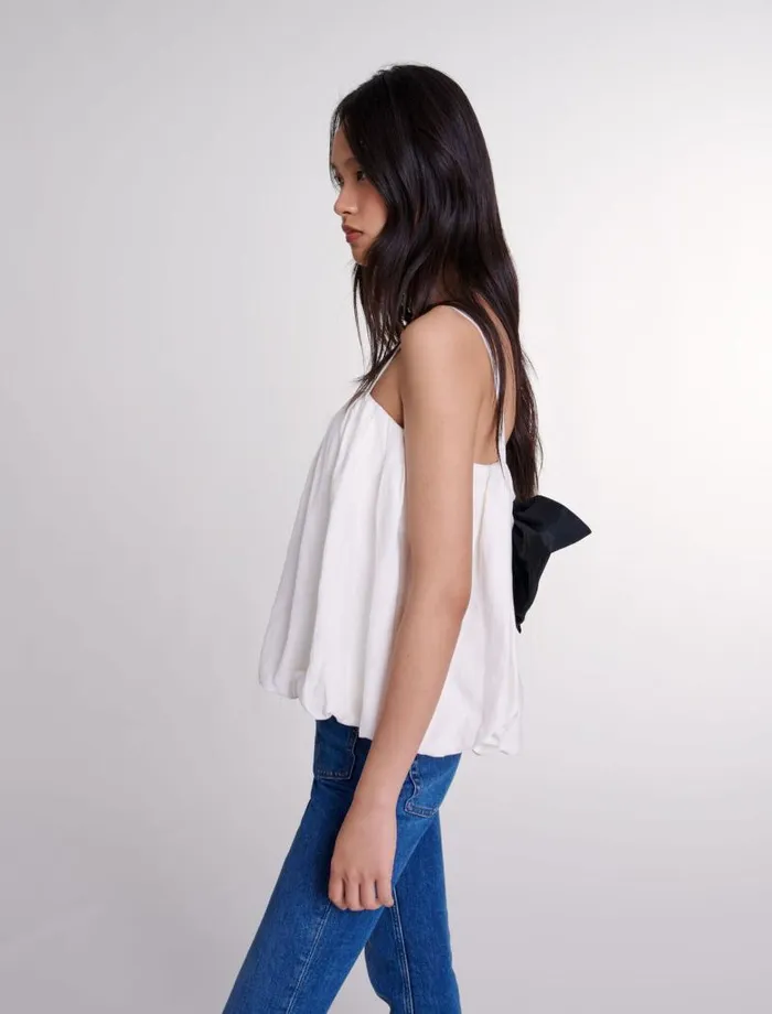 Maje Tops and Shirts Womens Strappy Top White