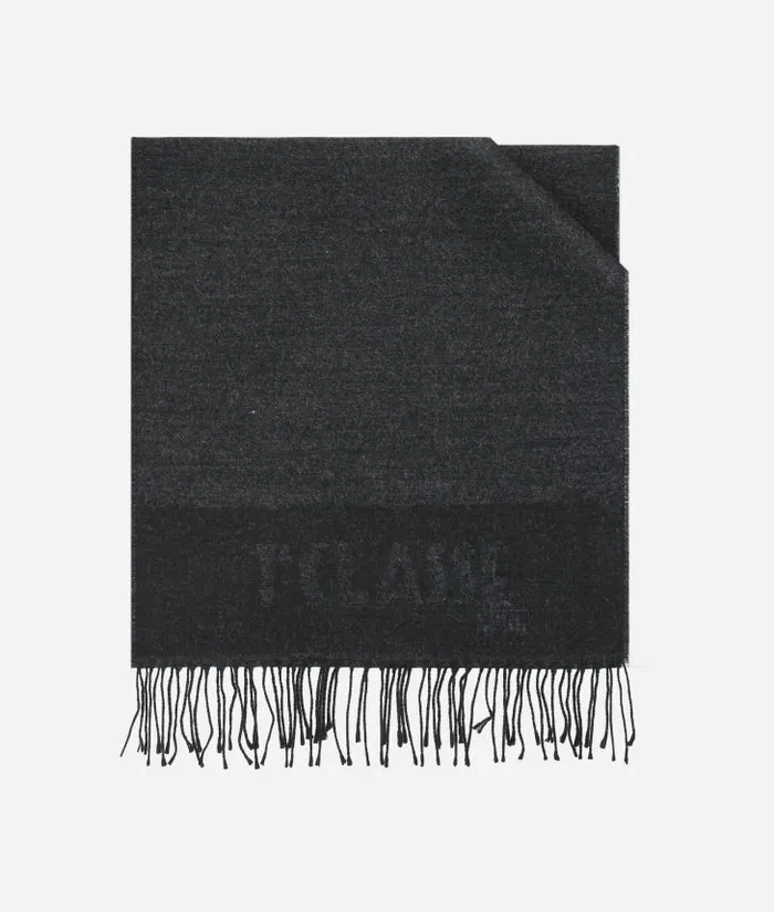 Man Scarves and Hats Alviero Martini Geo Full Wool And Viscose Blend Scarf 40215180 Anthracite Grey Man Scarves and Hats Alviero Martini Geo Full Wool And Viscose Blend Scarf 40215180 Anthracite Grey