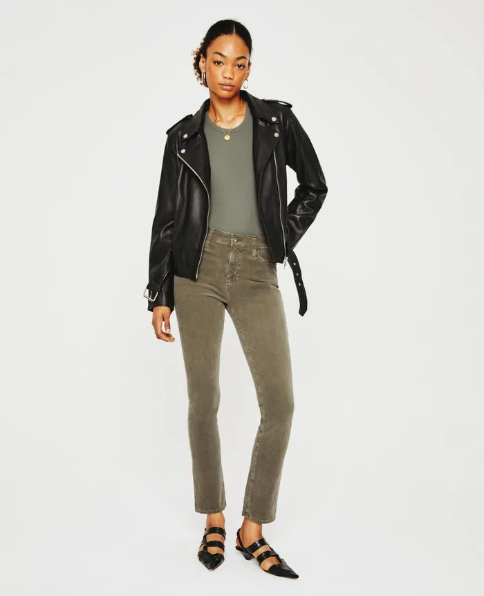 Mari 1 Year Sulfur Armory Green Women AG Jeans Pants