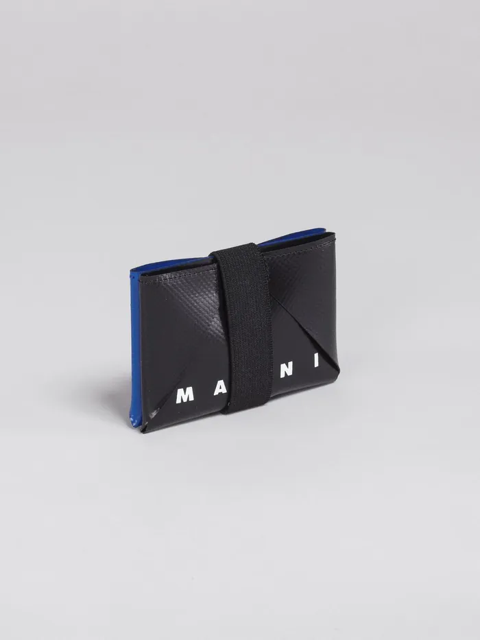 Marni And Blue Credit Card Case Black Mens Wallets and Small Leather Goods Marni And Blue Credit Card Case Black Mens Wallets and Small Leather Goods