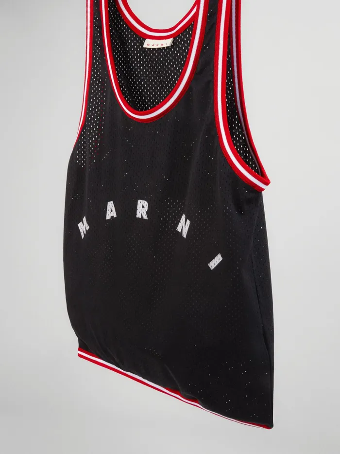 Marni Basket Tank Top Shopping Bag In Tech Fabric Black Mens Shoulder Bags Marni Basket Tank Top Shopping Bag In Tech Fabric Black Mens Shoulder Bags