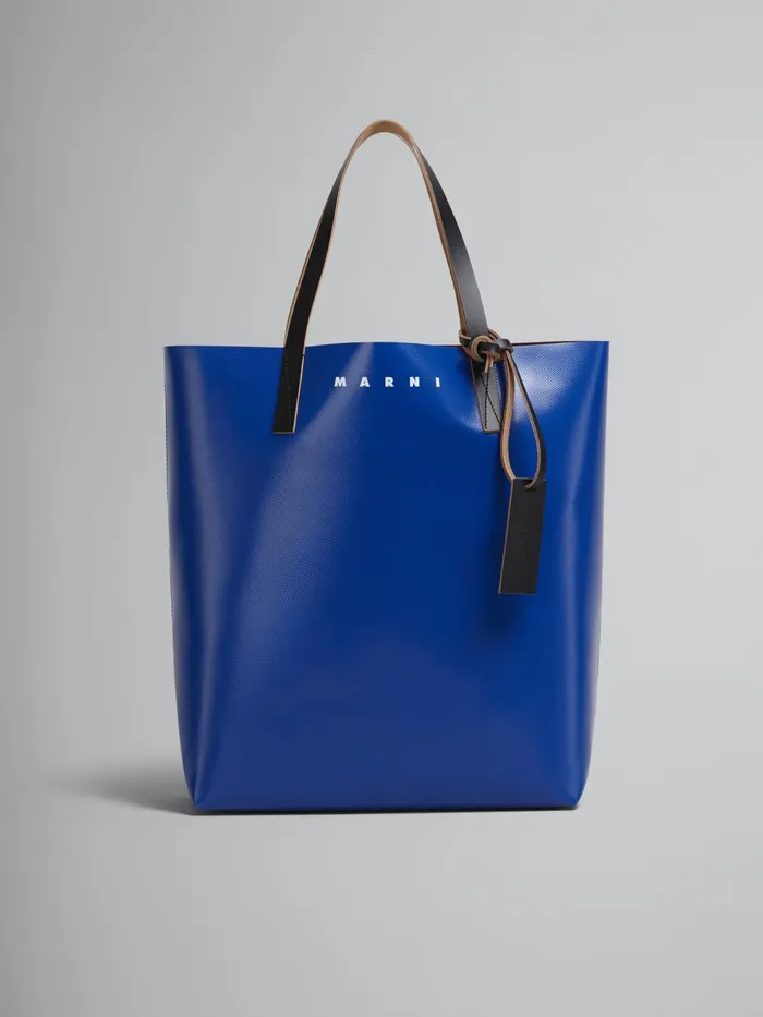 Marni Bordeaux And Blue Tribeca Shopping Bag Royal Mens Shoulder Bags
