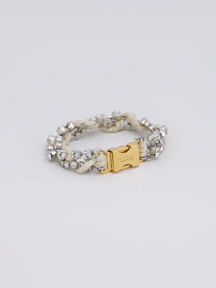 Marni Brass And Strass Found Treasures Bracelet Crystal Rope Womens Bracelets Marni Brass And Strass Found Treasures Bracelet Crystal Rope Womens Bracelets