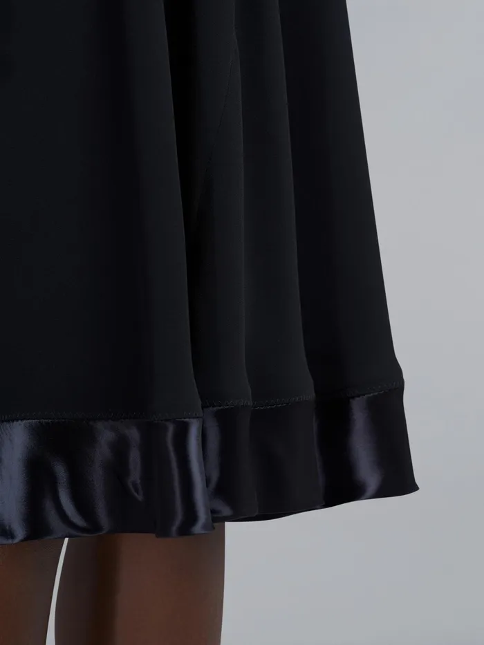 Marni Crepe Envers Satin Dress Black Womens Dresses