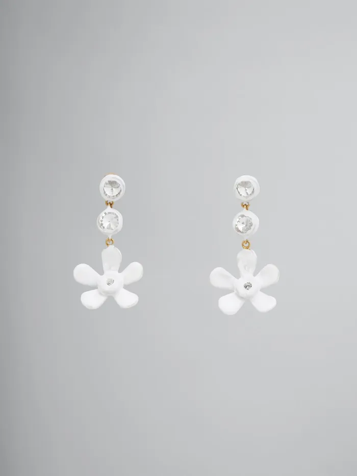 Marni Daisy Earrings Lily White Womens Earrings