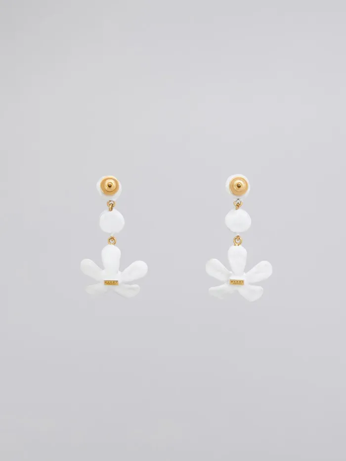 Marni Daisy Earrings Lily White Womens Earrings Marni Daisy Earrings Lily White Womens Earrings