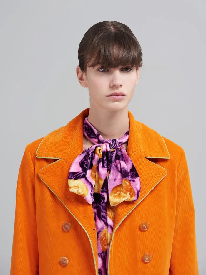 Marni Fine Wale Corduroy Coat Alkekengi Womens Coats and Jackets Marni Fine Wale Corduroy Coat Alkekengi Womens Coats and Jackets