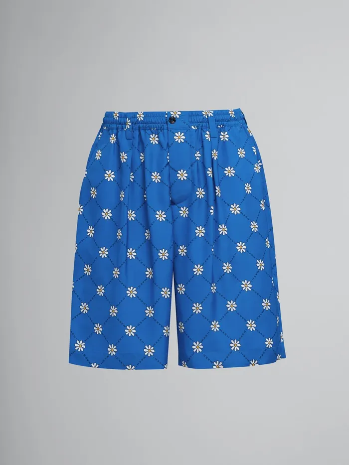 Marni Gram Bermuda Pants Royal Mens Trousers