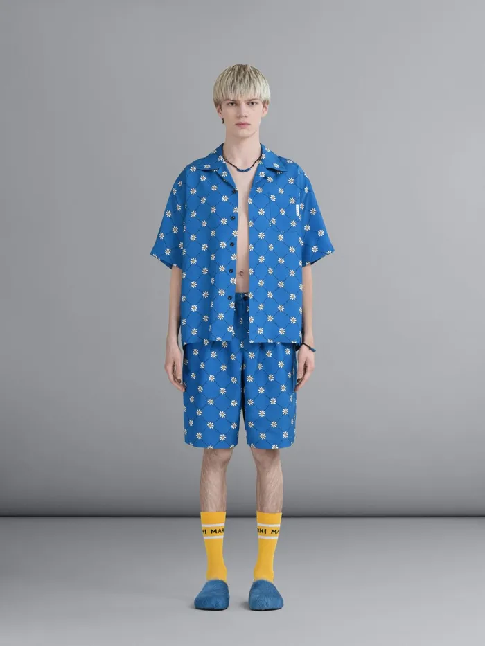 Marni Gram Bermuda Pants Royal Mens Trousers Marni Gram Bermuda Pants Royal Mens Trousers