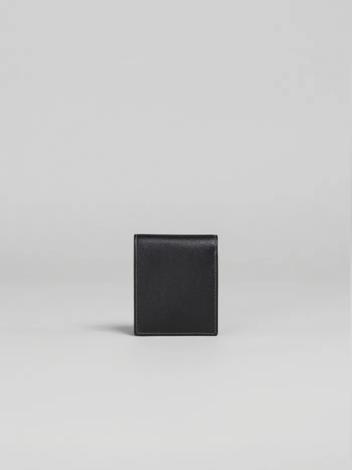 Marni Green And Blue Saffiano Leather Bifold Wallet Black Mens Wallets and Small Leather Goods Marni Green And Blue Saffiano Leather Bifold Wallet Black Mens Wallets and Small Leather Goods