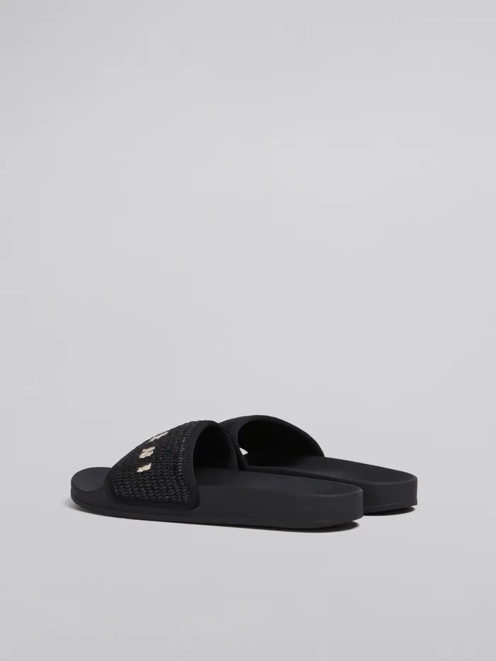 Marni Raffia Sandal Black Womens Sandals and Wedges Marni Raffia Sandal Black Womens Sandals and Wedges