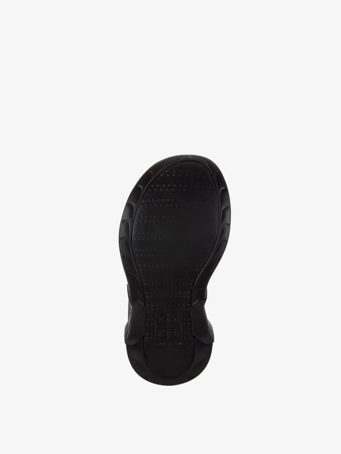 Marshmallow Wedge Sandals In Leather Black Women Givenchy Marshmallow