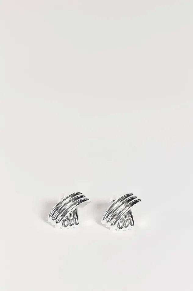 MEGA TRIPLE X EARRING SILVER Women DISSH The Gift Shop
