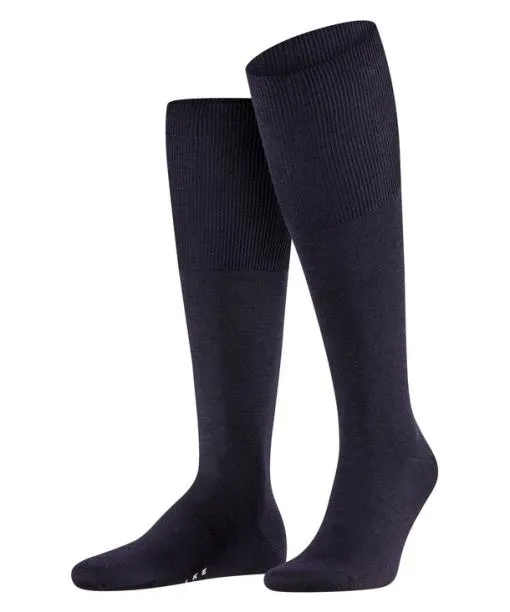 Men Airport Men Kneehigh Socks Dark Navy FALKE Knee High Socks