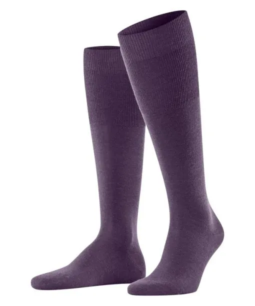 Men Airport Men Kneehigh Socks Wine Berry FALKE Knee High Socks