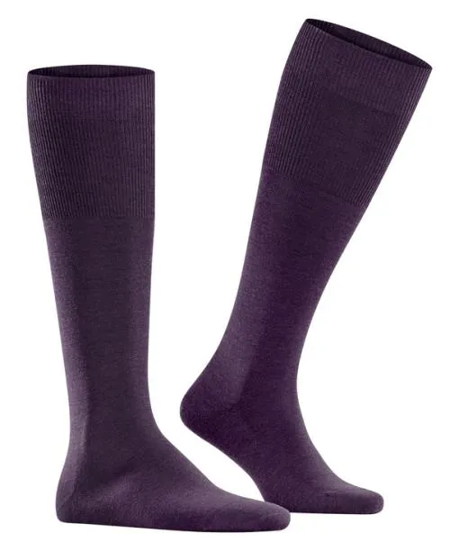 Men Airport Men Kneehigh Socks Wine Berry FALKE Knee High Socks