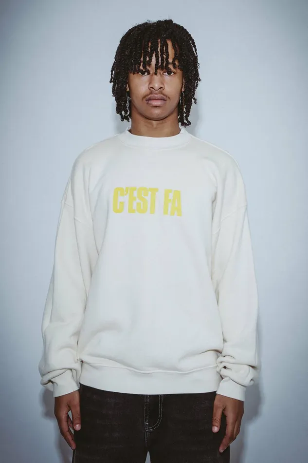 Men C039est FA Crewneck Fucking Awesome Sweaters Men C039est FA Crewneck Fucking Awesome Sweaters