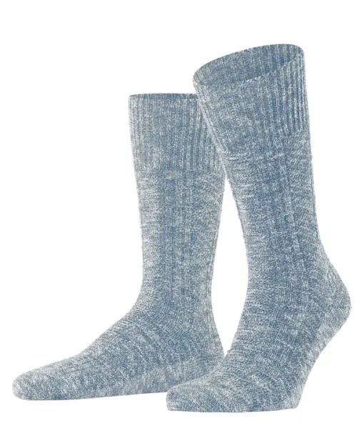 Men Carved Pile Men Socks Arcticblue FALKE Socks