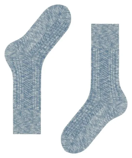 Men Carved Pile Men Socks Arcticblue FALKE Socks