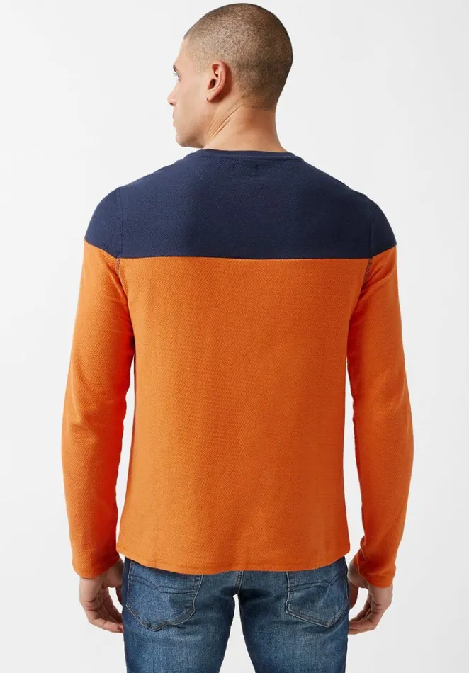 Men Colorblocked Kivor LongSleeve Top Harvest Buffalo David Bitton Tops and Tees