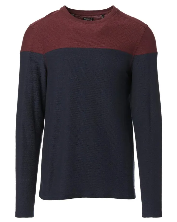 Men Colorblocked Kivor LongSleeve Top Harvest Buffalo David Bitton Tops and Tees