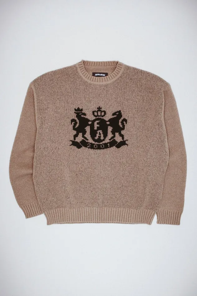 Men Crest Sweater Fucking Awesome Sweaters